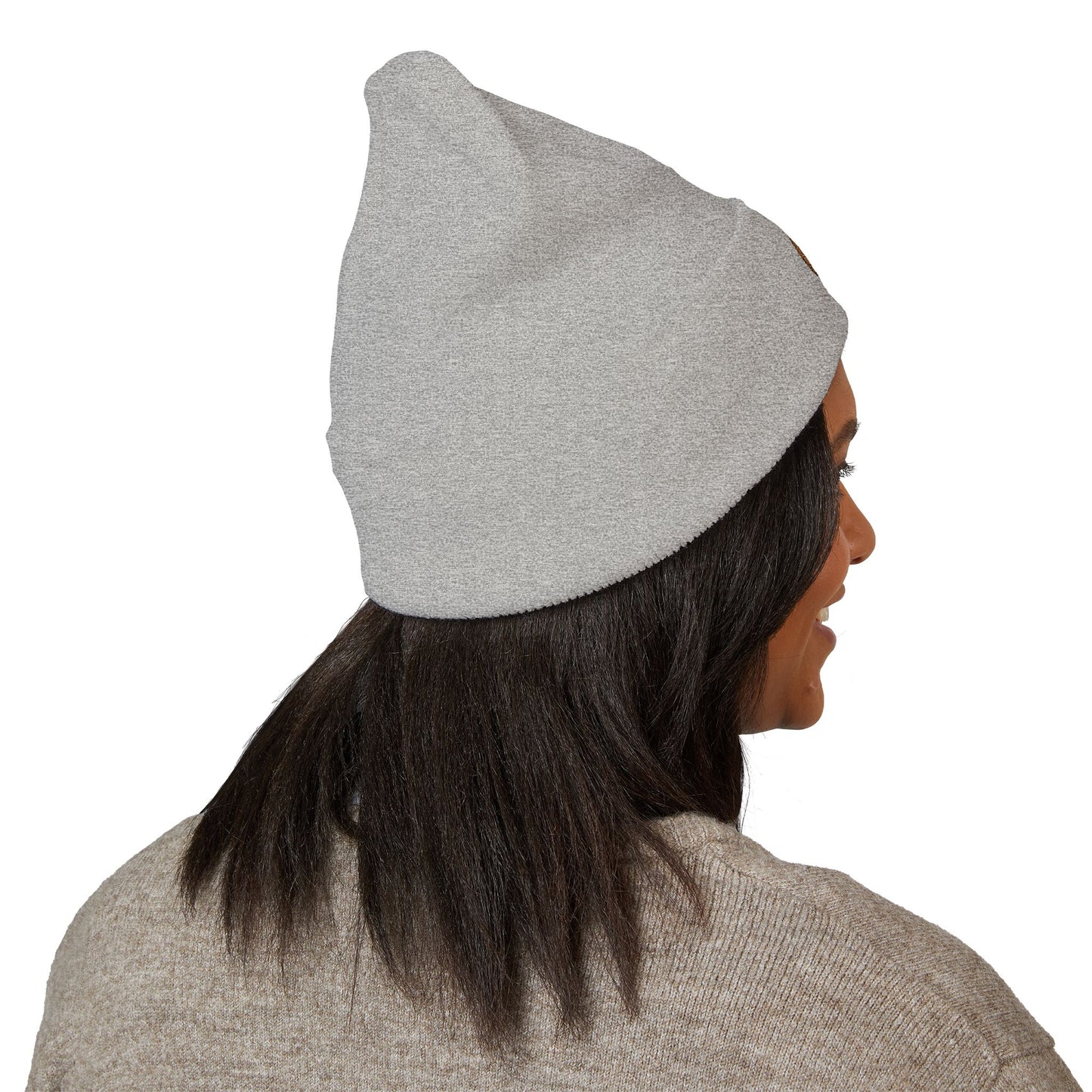 Embroidered Printor Split O Beanie