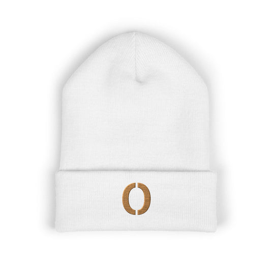 Embroidered Printor Split O Beanie