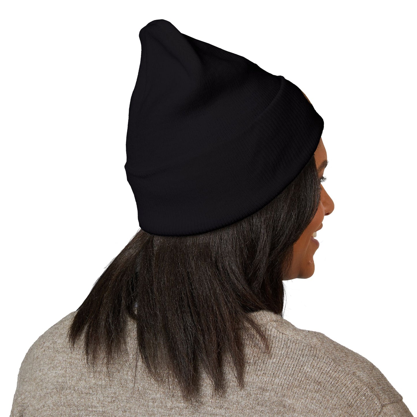 Embroidered Printor Split O Beanie