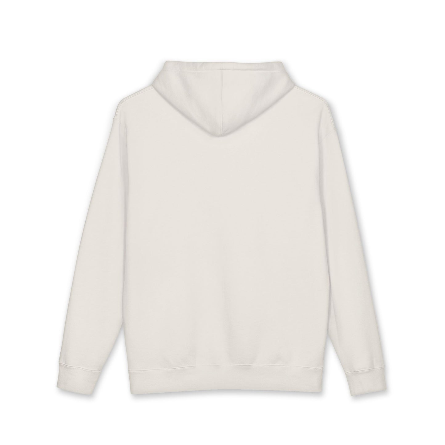 PRINTOR Logo Hoodie – Minimalist Cream Pullover ‘Move With Purpose’