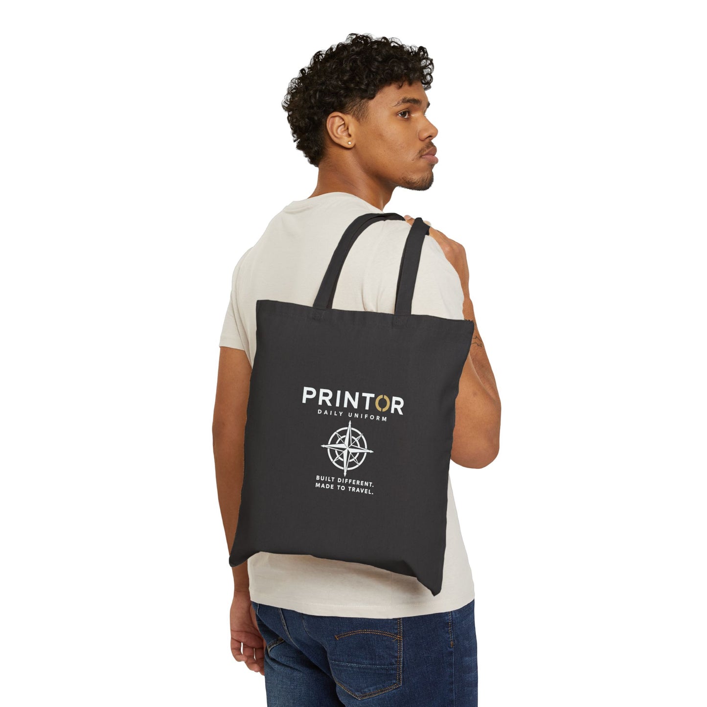 Printor Compass Canvas Tote Bag