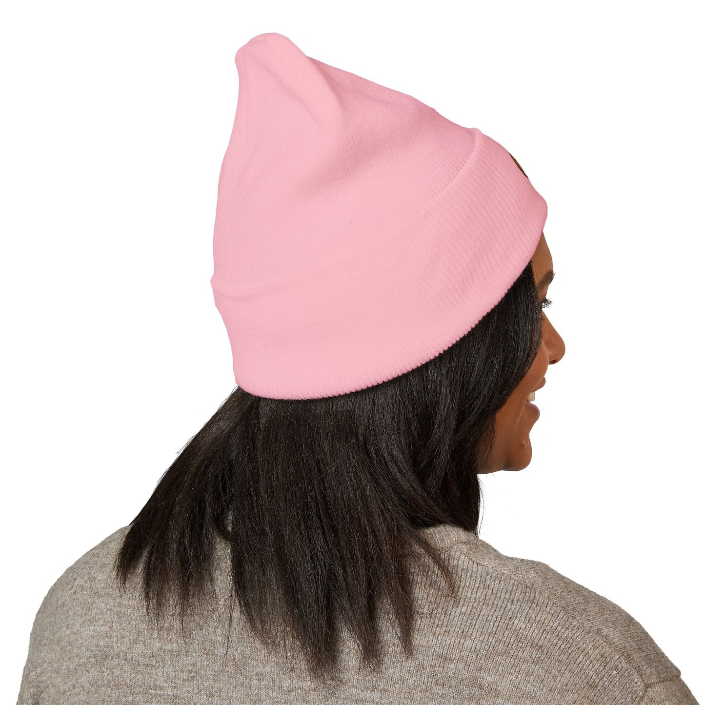 Embroidered Printor Split O Beanie